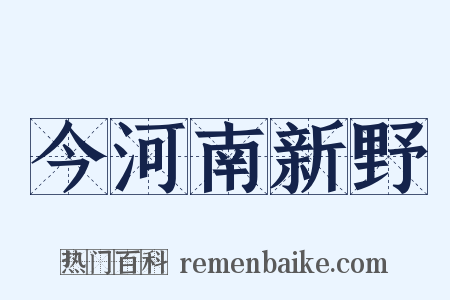 今河南新野是什么意思的图片
